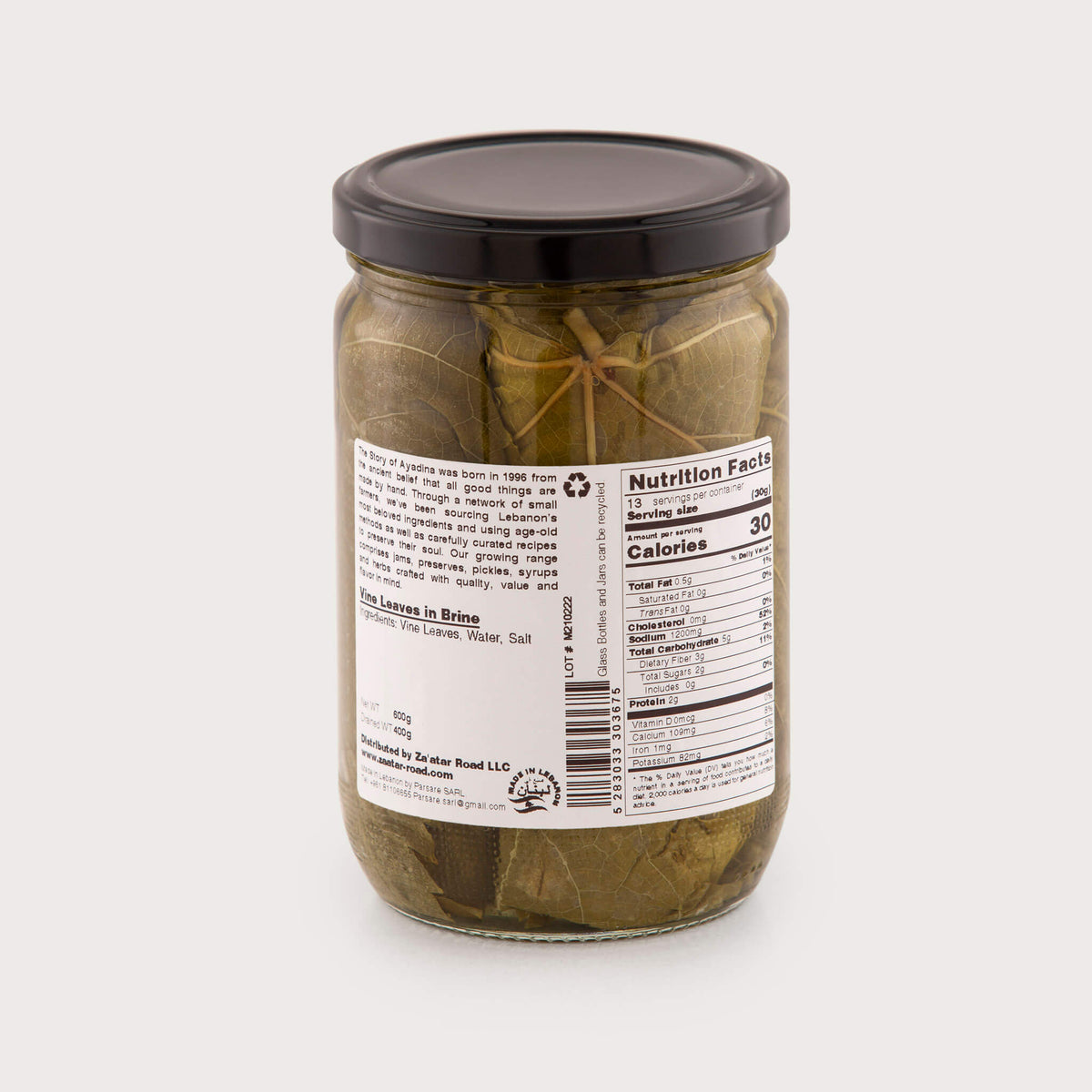 Vine Leaves in Brine – Zaatar Road